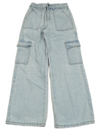 Světlemodré wide leeg rifle s kapsami GĚMO