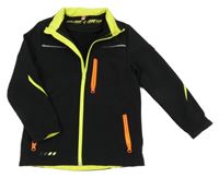 Černá softshellová bunda s neonovými prvky Engelbert Strauss