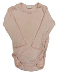 Světlerůžové děrované body H&M
