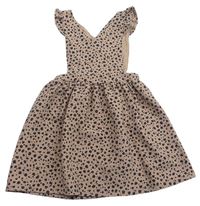 Béžovo-šedá vzorovaná laclová sukně Nutmeg