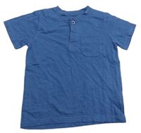 Modré tričko s kapsou M&Co.
