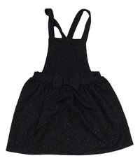Tmavomdro-zlatá laclová sukně s mašlí Mothercare