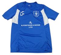 Modro-bílé sportovní tričko s logem Joma