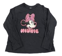 Antracitové triko s Minnií Disney