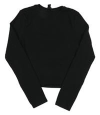 Černé crop triko New Look 
