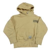 Béžová oversize mikina s nápisem a kapucí Primark