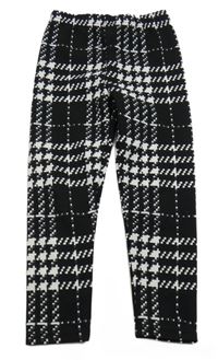 Černo-bílé vzorované legíny Shein 