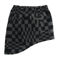 Černo-šedý kostkovaný fleecový nákrčník H&M