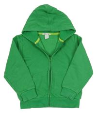 Zelená propínací mikina s kapucí H&M