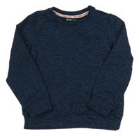 Tmavomodro-černé melírované thermo triko PatPat