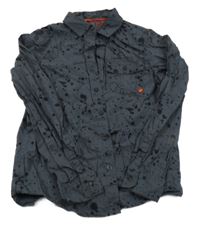 Šedo-černá vzorovaná košile Chapter Young 