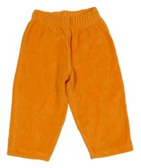 Oranžové sametové kalhoty 