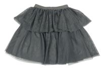 Šedá tylová vrstvená sukně H&M