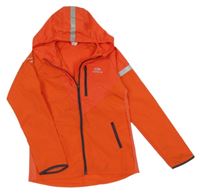 Červená šusťáková běžecká bunda s kapucí Kalenji