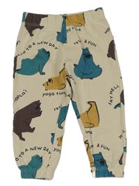 Béžové tepláky s medvídky Fagottino