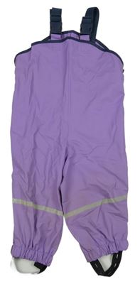 Fialové nepromokavé laclové kalhoty Playshoes 