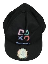 Černá plátěná kšiltovka PlayStation