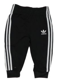 Černé sportovní kalhoty s logem Adidas
