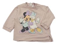 Světlerůžová mikina s Minnie a Daisy H&M
