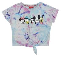 Batikované tričko Mickey a Minnie s kamarády Tu + Disney