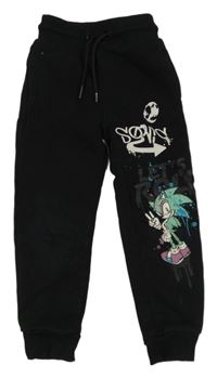Černé tepláky se Sonicem PRIMARK