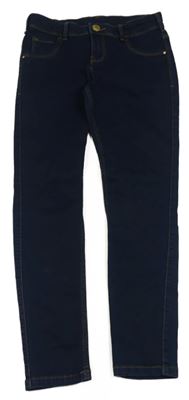 Tmavomodré skinny teplákové rifle C&A