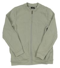 Světlekhaki propínací mikina Next