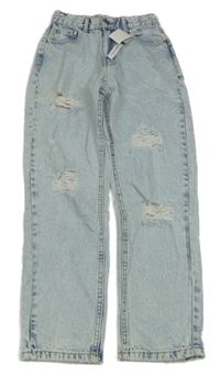 Nové - světlemodré plísňové rifle s prošoupáním Denim365