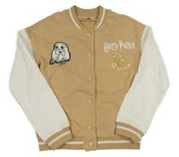 Světlehnědo-bílá baseballová mikina s Hedwigou - Harry Potter C&A