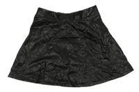 Černá koženková sukně George