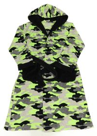 Army plyšová župan s kapucí 4KIDZ