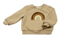 Béžová teplá mikina s duhou Cozy Cub