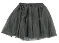 Tmavošedá třpytivá tylová sukně H&M