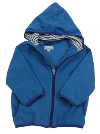 Modrá fleecová propínací mikina s kapucí impidimpi