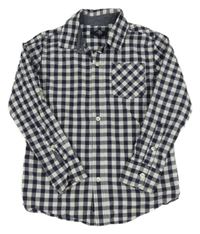 Tmvomodro-bílá kostkovaná košile GAP