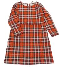 Červeno-kostkované šaty H&M