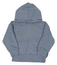Modrošedá oversize mikina s kapsou a kapucí PRIMARK