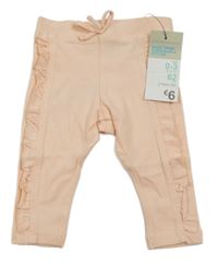 Nové - meruňkové legíny s mašlí a volánky PRIMARK
