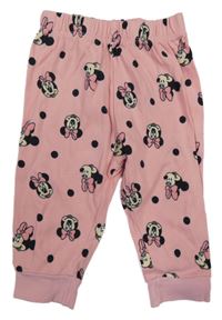 Světlerůžové puntíkaté tepláky s Minnie LC WaIKIKI