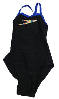Černé jednodílné plavky s logem Speedo