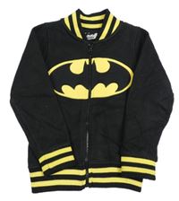 Černá fleecová propínací mikina s netopýrem - Batman