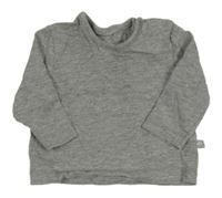 Šedé melírované triko