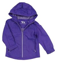 Fialová šusťáková jarní funkční bunda s kapucí Mountain Warehouse