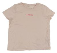 Světlerůžové tričko s nápisem M&S