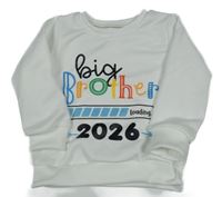 Bílá mikina s nápisem