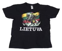 Černé tričko s rytířem