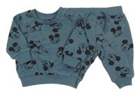 2set - Petrolejová mikina s Mickeym + tepláky Primark
