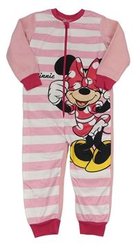 Světlerůžový fleecový overal s Minnie zn. Disney