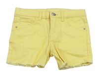 Žluté riflové kraťasy Denim Co.