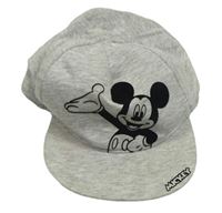 Šedá melírovaná kšiltovka s Mickeym H&M